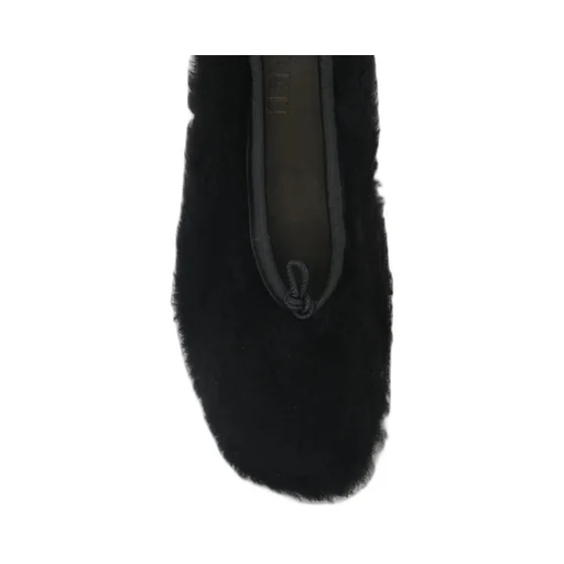 Faux Shearling Ballerina Flats