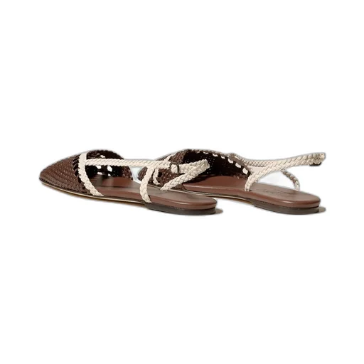 Rondaia Woven Asymmetrical Sandals