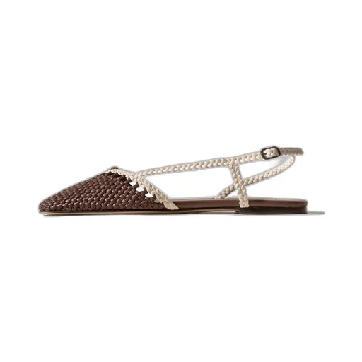 Rondaia Woven Asymmetrical Sandals