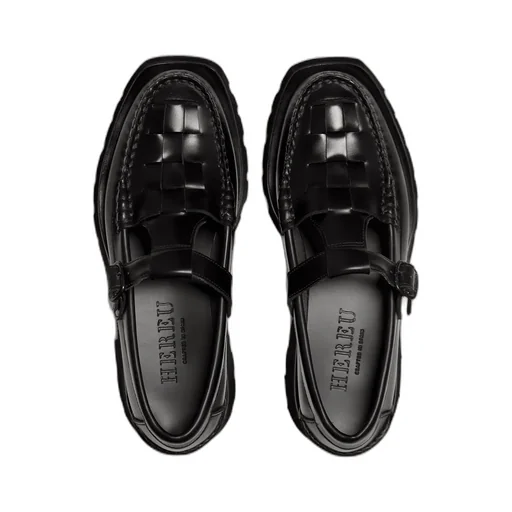 Tread Sole T-Bar Loafer