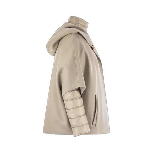 Hooded Snap-Button Down Jacket