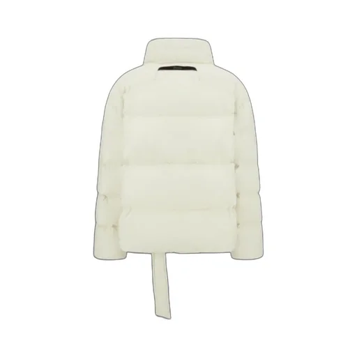 Belted High Neck Puffer Jacket
