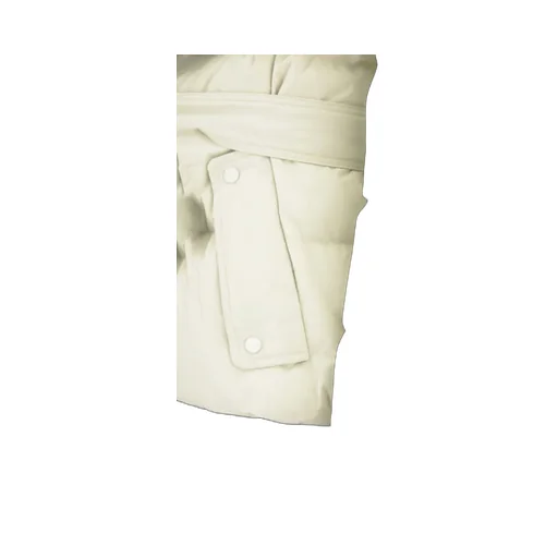 Belted High Neck Puffer Jacket