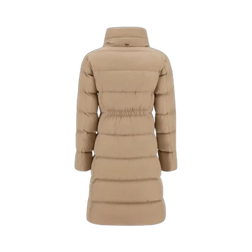 High Neck Padded Long Coat