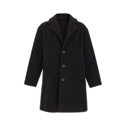 Long-Sleeved Button-Up Coat