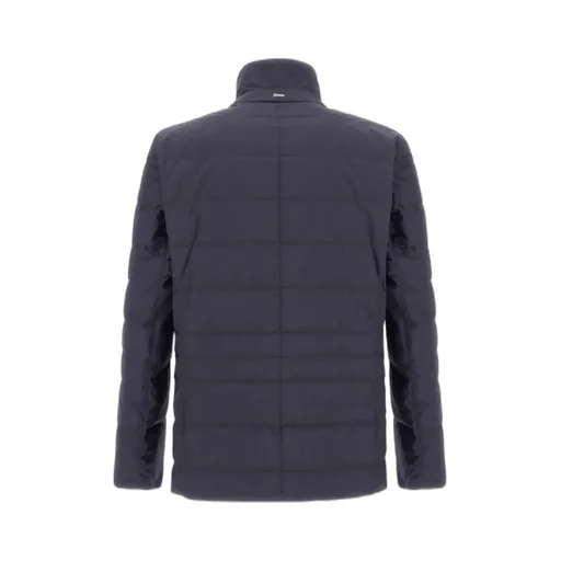 Quilted Button-Fastening Jacket