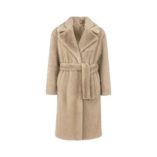 Belted Lapel Collar Coat