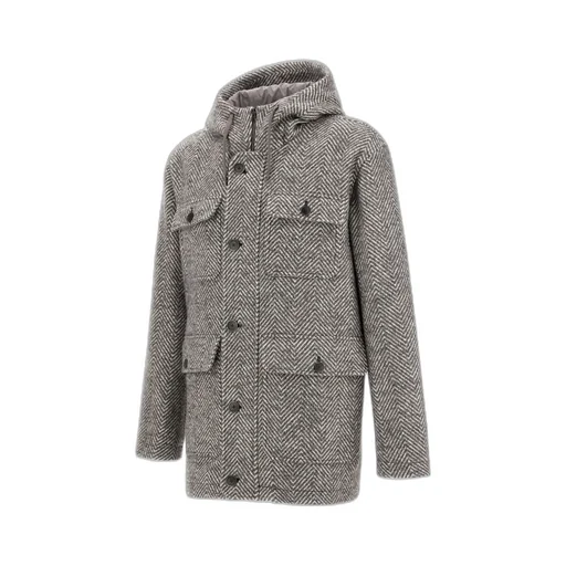 Button-Up Hooded Coat
