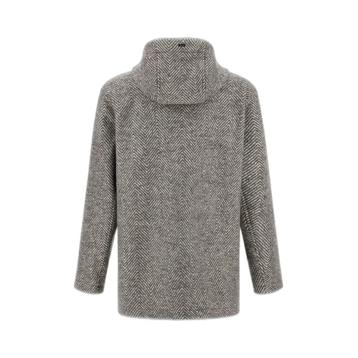 Button-Up Hooded Coat