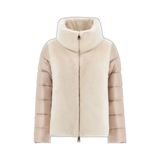 Fur-Trimmed Quilted Jacket