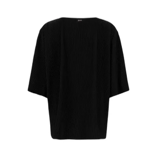 Pleated Short-Sleeve T-Shirt