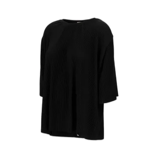 Pleated Short-Sleeve T-Shirt