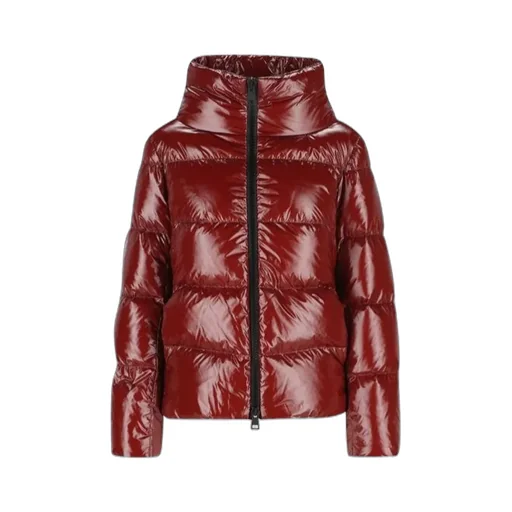 Zipped Hooded Down Jacket