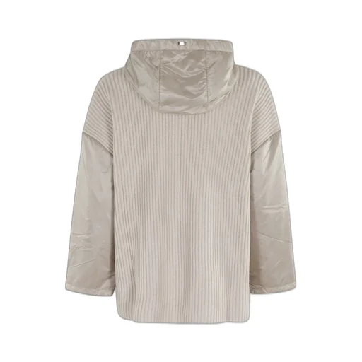 Ribbed Wool Hooded Jacket