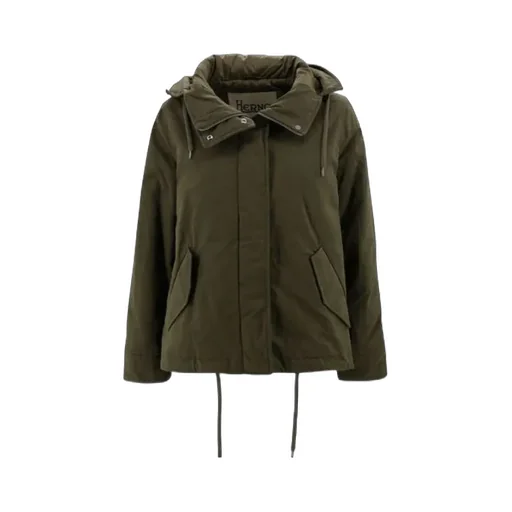 Hooded Drawstring Parka