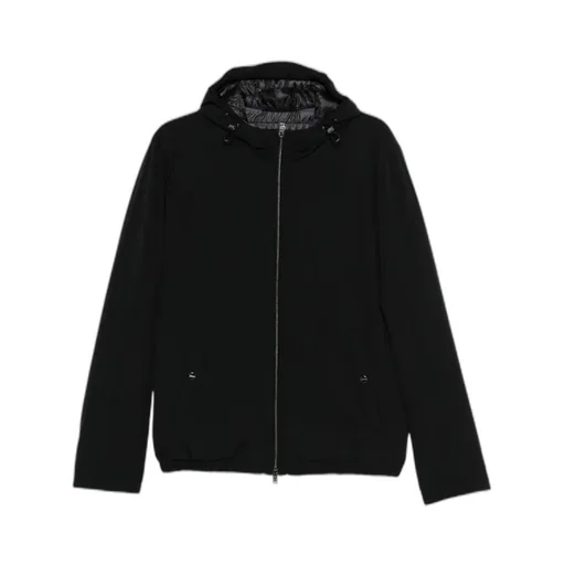 Hooded Zip-Fastening Jacket