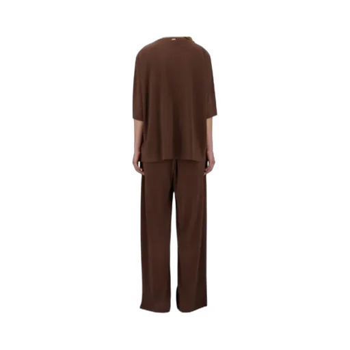 Pleated Round-Neck T-Shirt