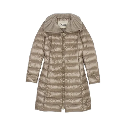 Logo Quilted Down Jacket