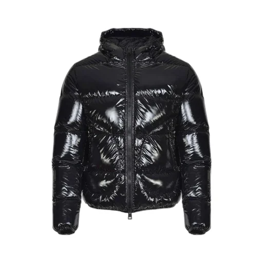 Long-Sleeved Hooded Down Jacket