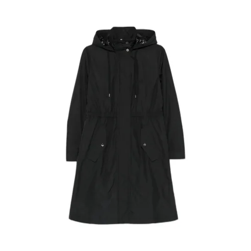 Hooded Drawstring Coat