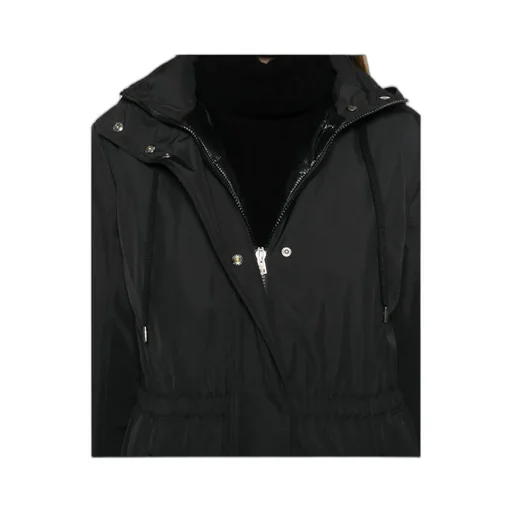 Hooded Drawstring Coat