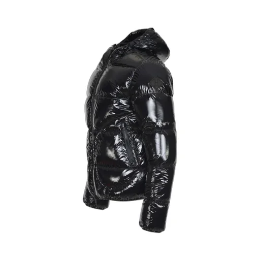 Long-Sleeved Hooded Down Jacket