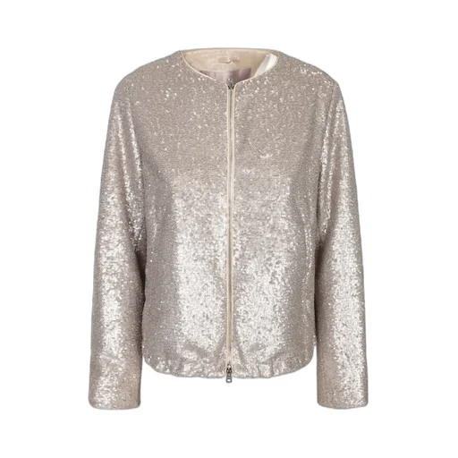 Resort Sequin-Embellished Bomber Jacket