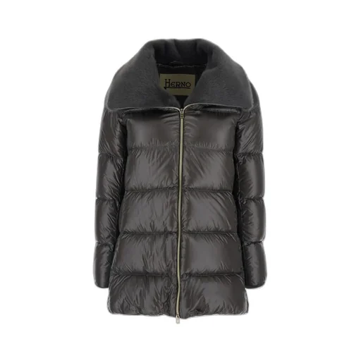 Down Jacket With Fur Collar