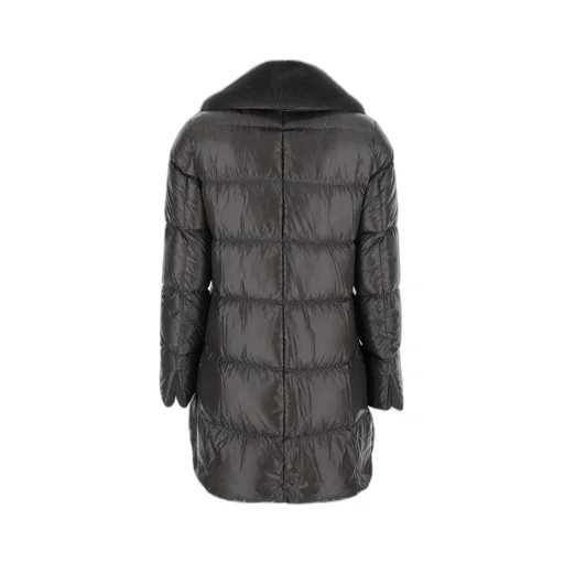 Down Jacket With Fur Collar