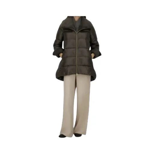 Down Jacket With Fur Collar