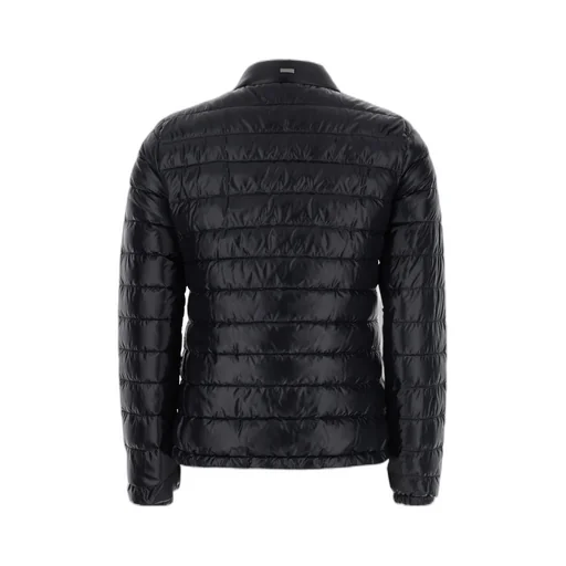 Quilted Long-Sleeved Down Jacket