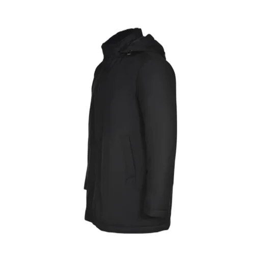 Long-Sleeved Hooded Down Jacket