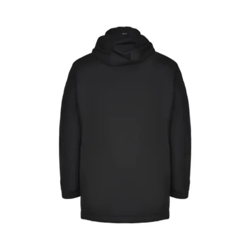 Long-Sleeved Hooded Down Jacket