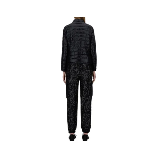 Quilted Long-Sleeved Down Jacket