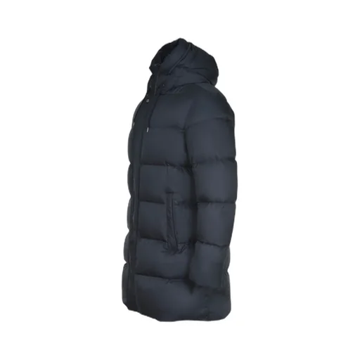 Long-Sleeved Hooded Down Jacket