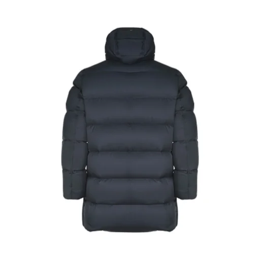 Long-Sleeved Hooded Down Jacket