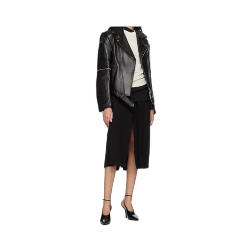 Long Sleeve Leather Jacket