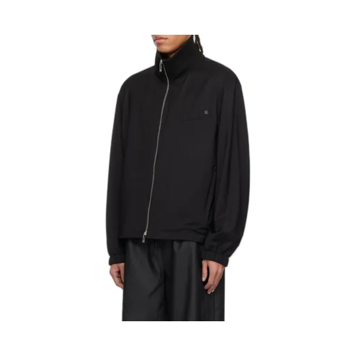 High-Neck Zipped Jacket