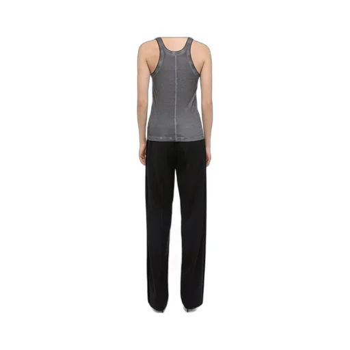Garment-Dyed Racer Tank Top