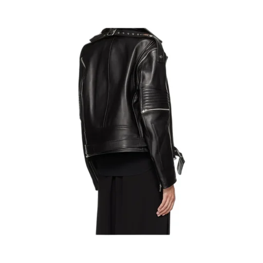 Long Sleeve Leather Jacket
