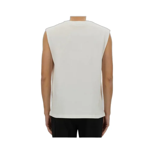 Logo Embossed Ribbed Tank Top