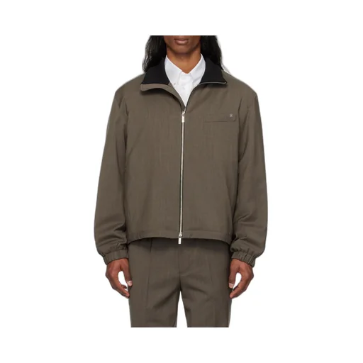 High-Neck Zipped Jacket