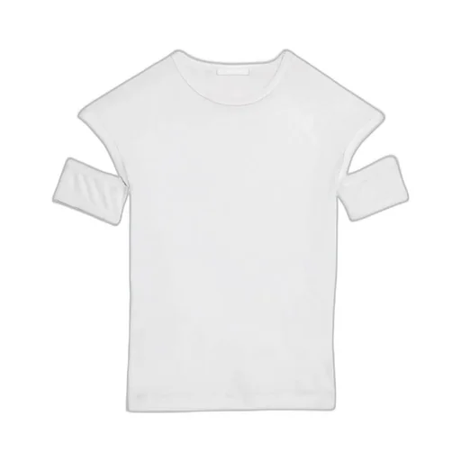 Slashed Shrunken T-Shirt