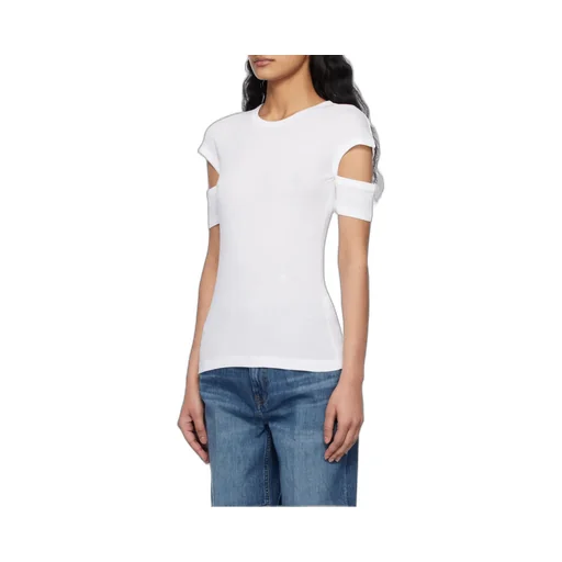 Slashed Shrunken T-Shirt