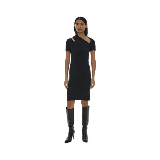 Cut-Out Detailing Cotton-Blend Dress