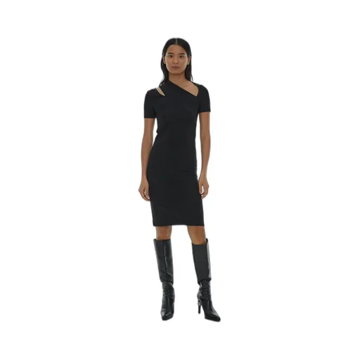 Cut-Out Detailing Cotton-Blend Dress