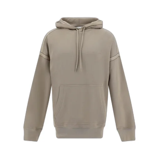 Logo Embroidered Drawstring Hoodie