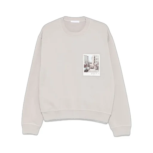 Graphic Crew Neck Sweater