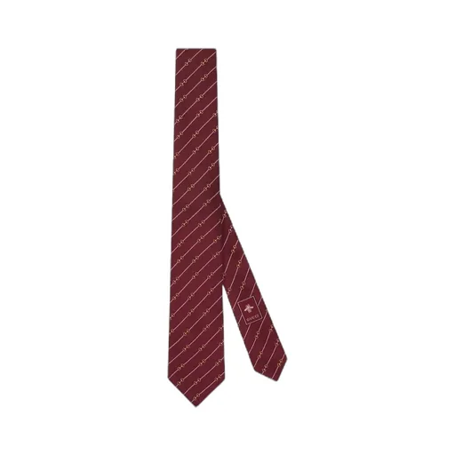 Horsebit Jacquard Tie