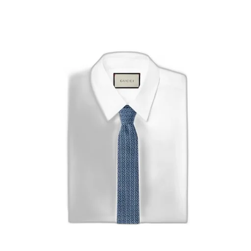 Patterned Logo Detailed Tie